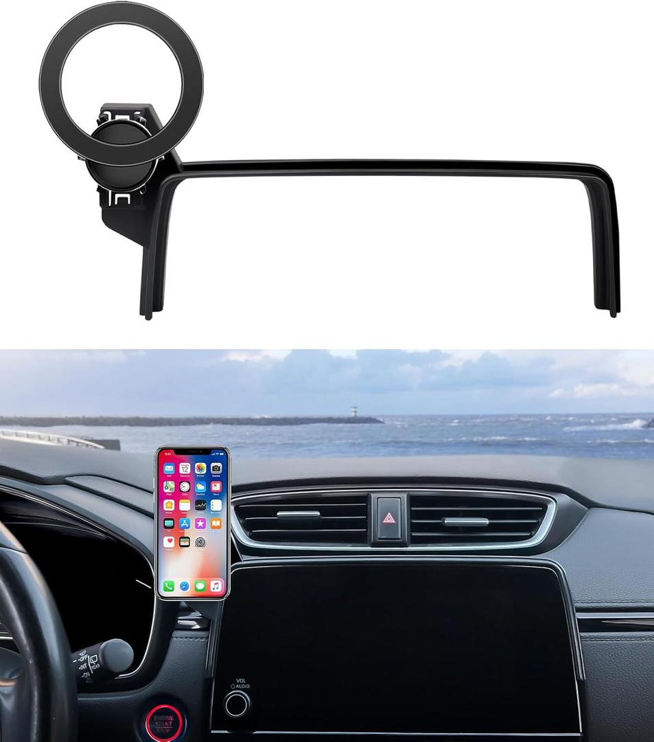MaserWeller Car Phone Holder for Honda CRV CR-V 2017-2022 Accessories Screen Fixed Clip, 360 Rotation Phone Mount Compatible with MagSafe, Cell Phone Holder Does Not Affect Air Vent
