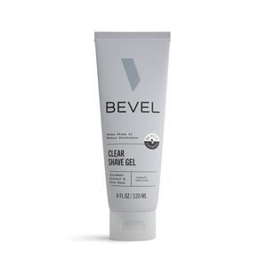 Bevel Essentials Clear Shave Gel for Men, Clear Shave Gel for Precise Detailing and Edging with Aloe Vera and Cucumber Extract to Soothe Skin and Prevent Razor Bumps, 4 Fl Oz