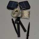 Brizled Outdoor Solar Fairy Lights 2 Pack, Total 132FT 400 LED Solar String Lights, 8 Modes Solar Christmas Lights with Memory Waterproof Outside Twinkle Lights for Indoor Wedding Party Cool White