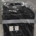 Insulated Food Delivery Backpack with 2 Cup Holder, Cooler Bags for Hot/Cold Food for Bike, Insulated Reusable Grocery Shopping Backpack for Doordash, (Black）