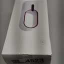 Desk Fan Bladeless, 11.8 Inch Office Fan Small, Quiet, 3 Speed Adjustment, Touch Control, Easy to Clean, Desk Fans Small Quiet, Ideal for Office, Living Room, Bedroom (Gray/Dark Red)