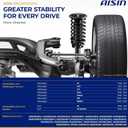 AISIN AFTERMARKET SABVG-00065 Set of 2 Rear Suspension Shock Absorber - Compatible with Volkswagen Jetta 2005-2018, Passat 2006-2010 2012-2022, Golf 2010-2014, CC 2009-2017, Audi A3 2006-2013