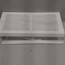 Honeydak 2 Pack Baseboard Vent Covers 14" X 6" Duct Opening Size Steel Triangular Baseboard Return Air Grille, Air Register Vent Cover Grill Diffuser Outer Dimensions: 15-3/4" x 6-5/8"