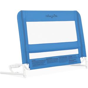 Dream On Me Lightweight Mesh Security Adjustable Bed Rail for Toddler, Breathable Mesh Fabric, Suitable for All Types Of Beds, Reinforced Anchor System Bed Guard Rail, Blue