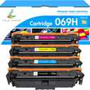 069H 069 Toner Cartridge Set: Compatible Replacement for Canon MF753Cdw Toner Cartridges 069 069H for Canon imageCLASS MF753Cdw MF751Cdw LBP674Cdw Printer Ink B/C/Y/M 4 Pack