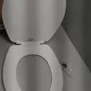 Bemis 70 Durable Plastic Toilet Seat, Round, White