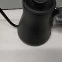 Gooseneck Electric Kettle with 1 Temperature Control for Pour Over Coffee & Tea, Quick Heating, BPA-Free Stainless Steel, Built-in Brew Timer, 1500W/0.9L (Ebony Black)