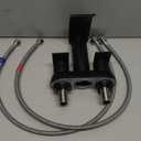 Ultimate Unicorn Black Waterfall Bathroom Faucet, 4 Inch Bathroom Sink Faucet for 3 Hole or 2 Hole, Anti-Splash Design Sink Faucets with Pop Up Drain, Easy Install for Vanity, RV, Lavatory