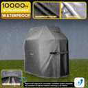 LIBZAKI Grill Cover 420D Waterproof, Weather Resistant, Rip-Proof, Anti-UV, Fade Resistant,Gas Grill Cover for Weber,Char Broil,Nexgrill Grills, 52 inches-Gray