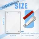 Car Picture Holder Kit,Acrylic Car Visor Photo Clip with Magnetic Design for Decoration & Photo Display,3" Personalized Universal Cars Photos Holder as Halloween Cars Decor (2PCS)