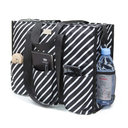 TOPDesign Utility Water Resistant Tote Bag with 13 Pockets, Top Zipper Closure & Thick Bottom Support, for Working Women