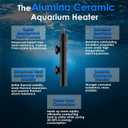 Mini Aquarium Heater 15W Super Small Fish Tank Heater with Digital Display Thermostat, Alumina Ceramic Betta Tank Heater Turtle Heater for 1-3 Gallon Tanks