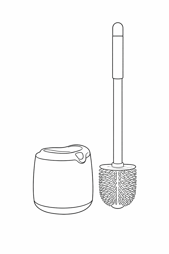 Disposable Aromatherapy Toilet Brush & Cleaning System