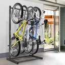 WALMANN Freestanding Bike Stand for Garage, 4 Bikes Vertical Bike Storage Stand Heavy Duty Bike Floor Stand