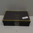 Leather Cigar Case for 5 Cigars  Orange Travel Humidor with 3 Pockets, Bold Hard Shell Organizer, Full Grain Leather, Portable Cigar Pouch