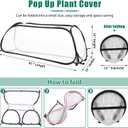 ANGAR Garden Covers for Raised Beds, Garden Row Plants Cover Accelerator, Freeze Protection Greenhouse Cover for Raised Garden Beds Protecting Seedlings Fruits Vegetable Rows