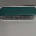 P-80 Daily Contact Lens Organizer with Remover & Tweezer, Disposable Lens Dispenser, Clear Plastic Box for All Brands (Blue)