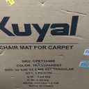Kuyal Office Chair Mat for Carpet, 32x48 Clear Heavy Duty Computer Chair Mat, Under Desk Protector Carpeted Floors Mat, Easy Chair Movement,Ship Flat