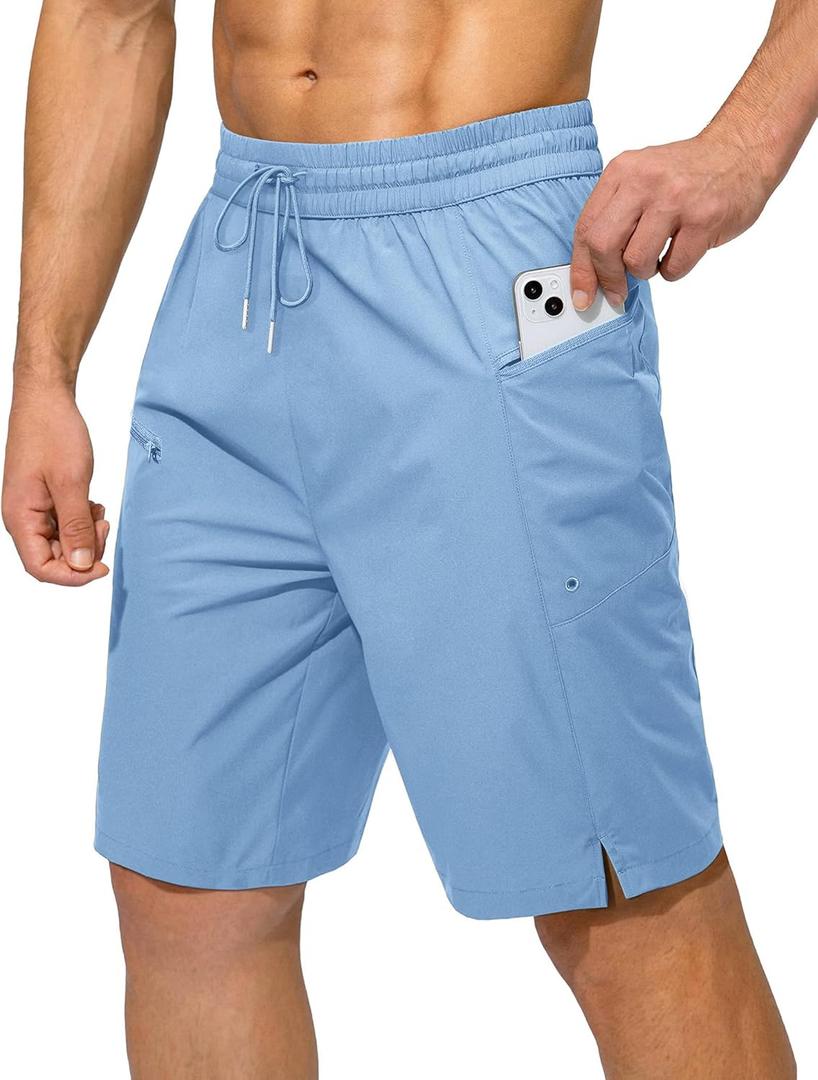 AI'MAGE Men's Quick Dry Swim Trunks with Zipper Pockets Beach Shorts Bathing Suits for Men - Mesh Liner