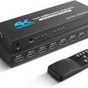 NEWCARE HDMI Switch 7 in 1 Out 4K@60Hz, HDMI Switcher with IR Remote, HDMI Selector Box Support HDMI2.0, Dolby Vision/Atmos, HDR10 for Xbox, Switch, PS5/4, Roku, Fire Stick