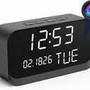 Clock Camera Nanny Cam with 1080P HD Video, AI Motion Detection, Night Vision, Dual-Band 2.4/5GHz WiFi, Bluetooth Setup, Local & Cloud Storage, Indoor Security Camera for Home & Office