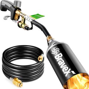 Propane Torch Weed Burner Torch - Weed Torch with 10FT Hose, High Output Outdoor Torch Kit for Garden Stumps Wood Ice Snow Roofing