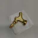 Draft Warehouse 4933GSS Polished Brass Beer Faucet with Brass Lever, Chrome