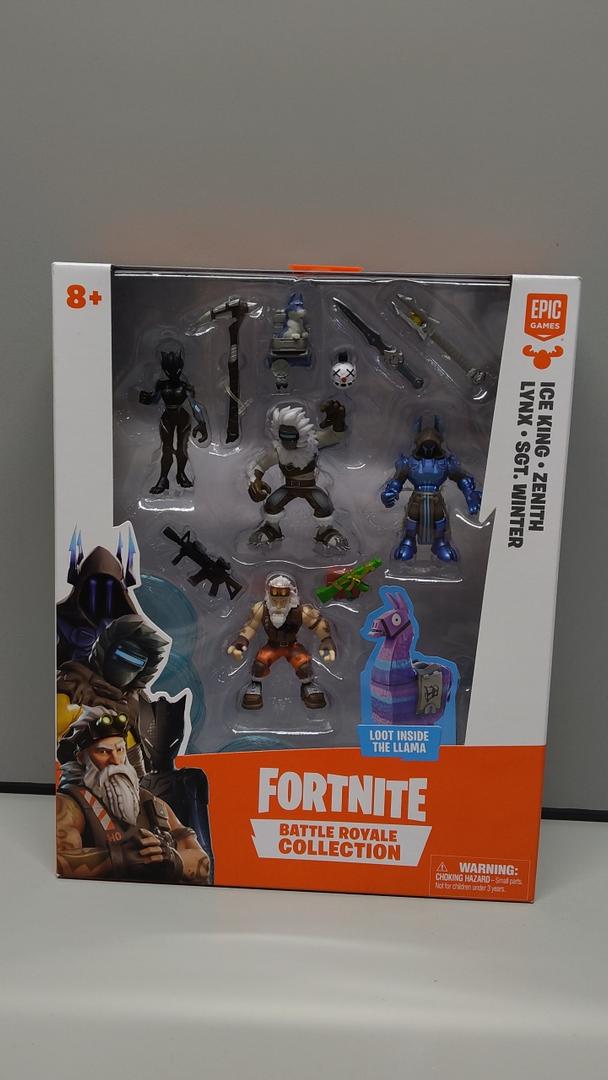 FORTNITE BATTLE ROYALE COLLECTION ICE KING ZENITH LYNX SGT. WINTER 4 FIGURE PACK