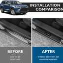 BIBLOZ ABS Material Door Sill Protector Compatible with Toyota Grand Highlander (Include Hybrid) LE/XLE/Limited/Platinum Accessories 2024 2025 2026 Door Sill Guards Trim(Not for Highlander)