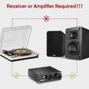 Saiyin Passive Bookshelf Speakers,4Ω, Needs Amplifier to Operate for Desktop Stereo or Home Theater Surround Sound,Wall Mountable,Include 20 Gauge Speaker Wire Cable(OFC)