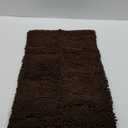 Brown Shag Bathroom Home Decor Rug 18" x 28"