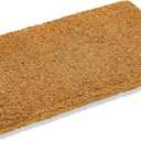 Kempf 2-Inch Thick Coco Coir Door Mat, 16" x 27" Natural Fiber, Woven-Backed, Heavy-Duty for Indoor/Outdoor Front Door Entryway & Porch