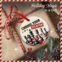 3 x Chess Lover Christmas Ornament  Choose Weapon Decoration, Game Style Ornament for Son, Boys - Xmas Tree Decorations, Kid Room Decor, Ideas Chess Players, Teacher, Coach