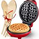 Burgess Brothers Mini Churwaffle Maker - Makes 4-Inch Waffles, Chaffles, and Cornbread Churro Waffles - Great Housewarming and Graduation Gift