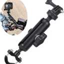 360 Rotating Sports Camera Bracket,Motorcycle Mount for Go Pro Hero10/9/8/max/7/6/5/4 Action Camera Moto Bike Handlebar Mount,U-Shaped Handlebar Bracket (U- Handlebars)
