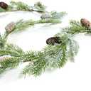 CraftMore Whitewashed Pine Garland 6'
