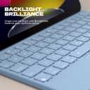 Dexnor for iPad (A16) 11th/10th Generation Case with Keyboard Ultra-Thin Magnetic Folio Keyboard Case Trackpad Pencil Holder Backlit Rechargeable for iPad A16 11" 2025/10th Gen 10.9" 2022, Light Blue