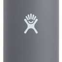 Hydro Flask Wide Mouth Bottle with Flex Sip Lid - Insulated Water Bottle Travel Cup Coffee Mug Grey 20 oz