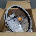 Ceiling Fan-Low Profile Ceiling Fan with Light - Modern Flush Mount Ceiling Fan ,16" RGB Dimmable LED Enclosed Ceiling Fans,Modern Bladeless LED-RGB Ambient Light for Bedroom Kids Room PartyBlack