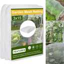 10 x 50FT Garden Netting, Cookmaster Plant Covers Durable Ultra Fine Mesh Protection, Garden Plant Row Cover, Raised Bed Barrier Screen Protection Net Cover for Plant Vegetable Fruit Flower