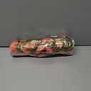 HyeFlora Artificial Fake Fall Hanging Flowers for Outdoor Decor, 2PCS Faux Silk Morning Glory Hanging Plants Mums Vine for Home Garden Wall Party Indoor Outside Decoration (Fall Orange+Light Orange)