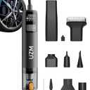 U-ZM Car Vacuum Portable Cordless, 12000Pa 3-in-1 Car Vacuum Cleaner and Tire Inflator, 5000mAh Battery, 150 PSI, LED Light, Type-C Charge, Portable Tire Inflator for E-Bike, Motorcycle, Ball