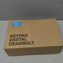 Veise Fingerprint Door Lock with 2 Lever Handles - Keyless Entry Door Lock, Electronic Keypad Deadbolt, Digital Smart Code & Front Handle Sets, Auto-Locking, Easy Installation, Matte Black