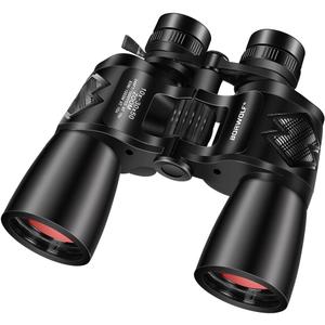 BORWOLF 10-30X50 High Magnification HD Long Range Zoom 10X-30X Magnification Wide Angle Binoculars for Hunting Telescope
