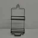 AQ Hanging Shower Caddy, Extra Wide Bathroom Organizer for Shampoo, Conditioner & Soap with Multi-Functional Hooks - Matte Black
