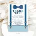 Your Main Event Prints Little Man Boy Baby Shower Thank You Cards - Bow Tie and Mustaches - 20 Count Including Envelopes