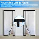 RELIANCER Magnetic Thermal Insulated Door Curtain,Waterproof EVA Door Cover,Left Right Side Opening,Fit Doors Size 34"x78",Self-Closing Insulated Doorway Curtain,Patio Auto Close Thermal Doors Screen