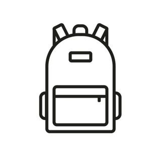 Black Plain Backpack For Men Or Women
