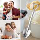 10 x Father's Day Gifts,Gifts for Dad from Daughter Son,Stainless Steel Ice Cream Shovel for Dad Birthday Christmas Fathers Dad day Gifts