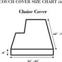 Sofa Covers Couch Covers for Sofa Pet Friendly Couch Cushion Covers Universal Sofa Covers Washable Stretch Slipcovers for Sectional Sofa (Texture Green,Chaise Cover)